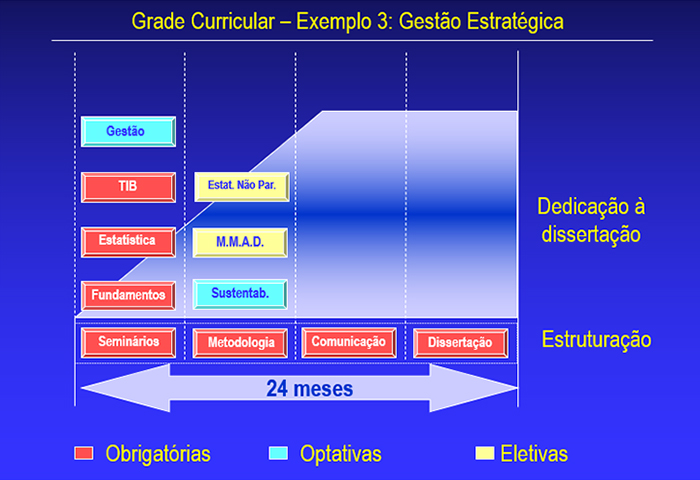 Grade Curricular – Exemplo 3: Gestão Estratégica