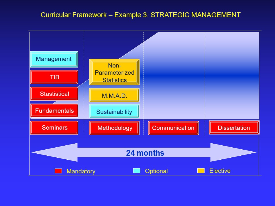 Curricular Framework – Example 3: STRATEGIC MANAGEMENT​